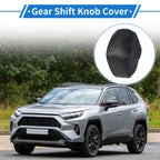 Gear Shift Knob Cover for Toyota RAV4 (2019–2024) Carbon Fiber Black Blue