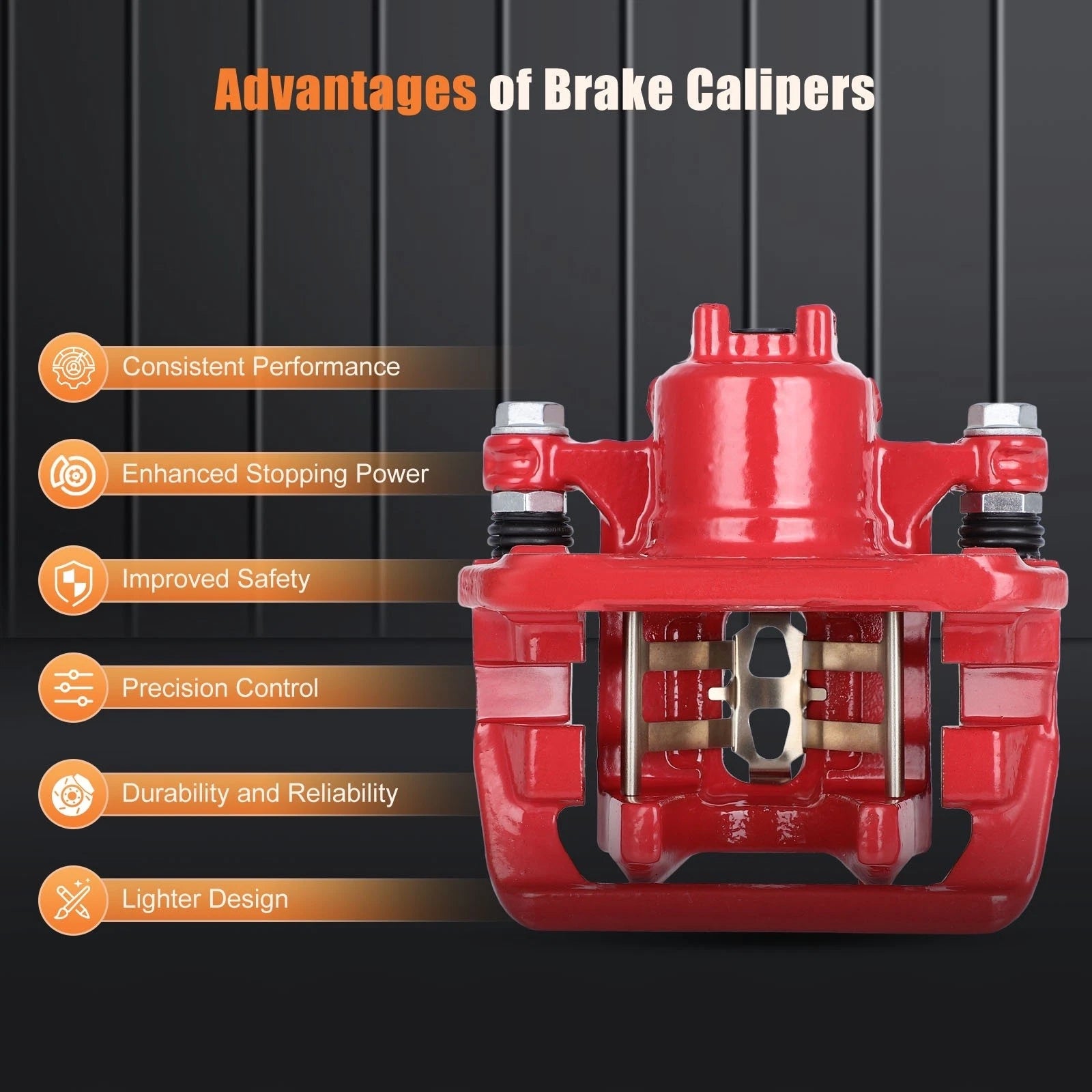 Rear Pair Brake Calipers for Honda CR-V (2007–2016)