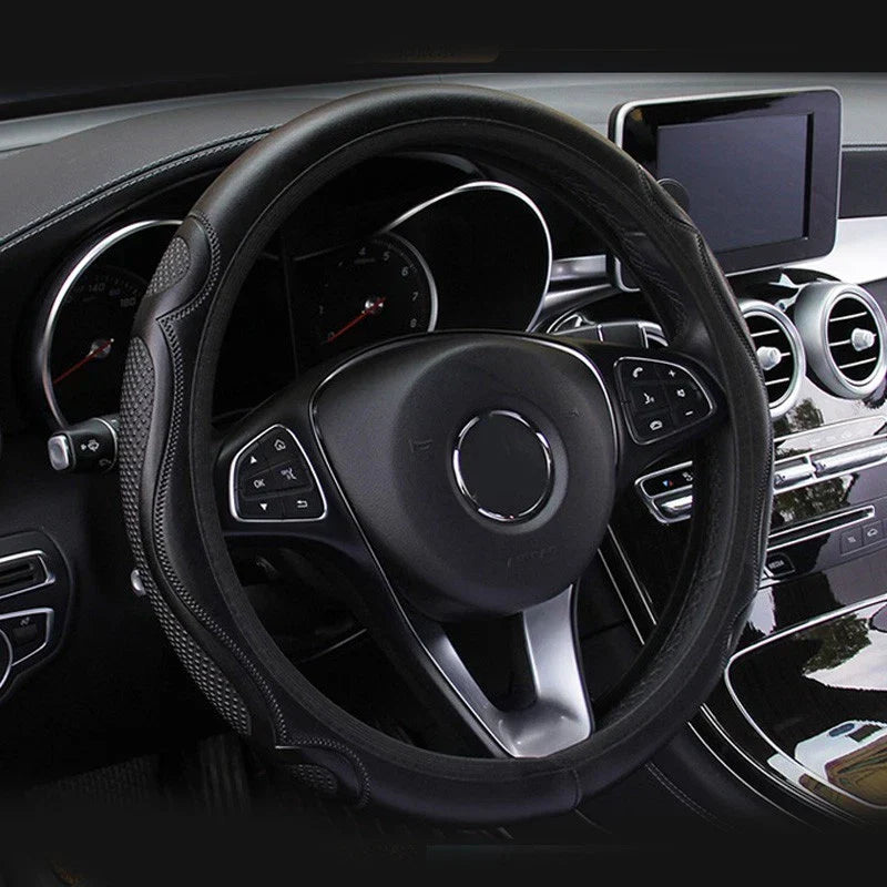 Steering Wheel Cover / 37-38CM / Steering Wheel Cover for Au Black Car