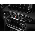 Carbon Fiber Center Air Outlet Vent Cover Trim for Hyundai Santa Fe (2019-2022)