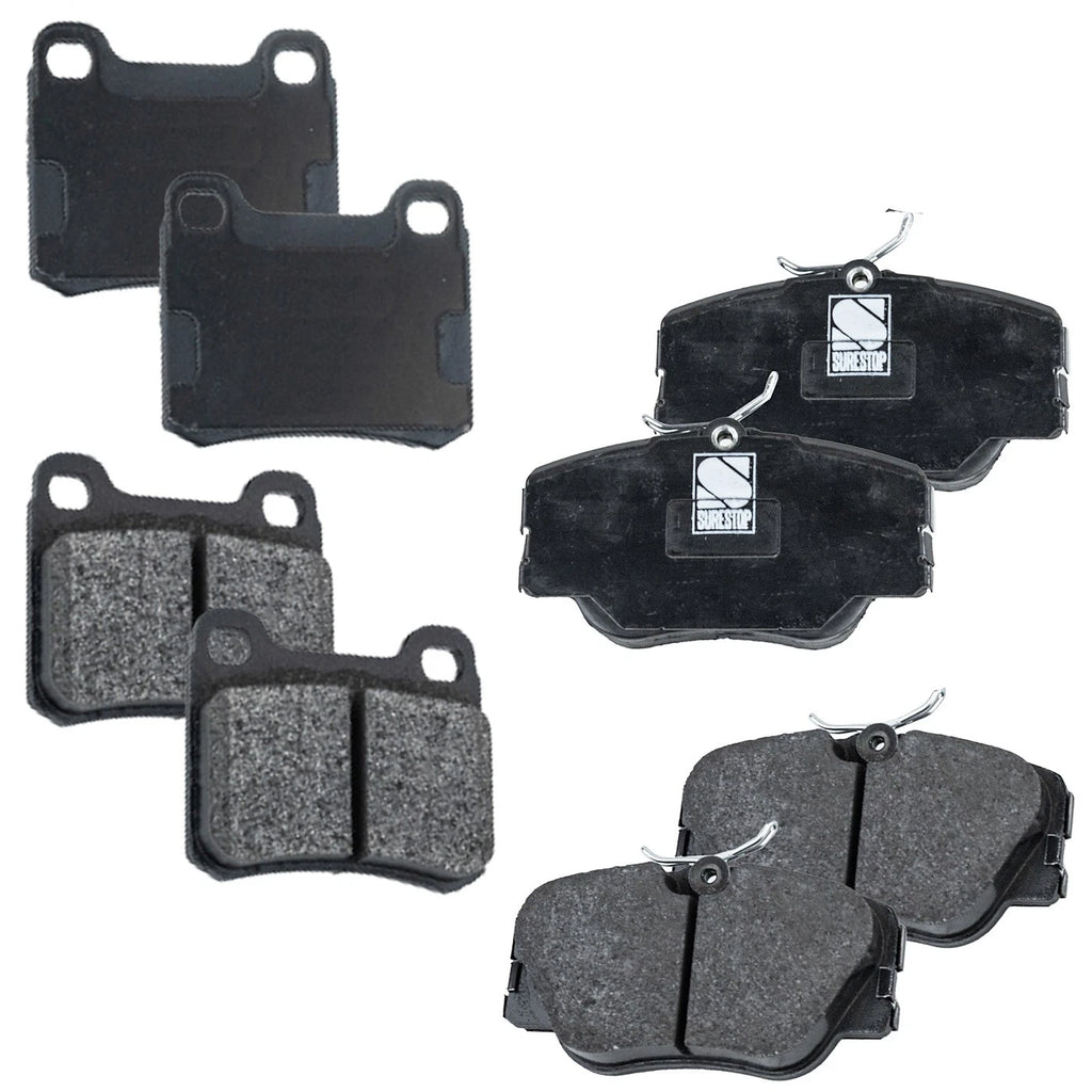 Set of 4 Brake Pads for Mercedes-Benz E-Class (190)