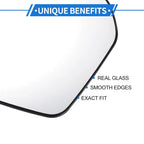 Heated Left Driver Side Mirror Glass for Ford Fusion (2006–2010)