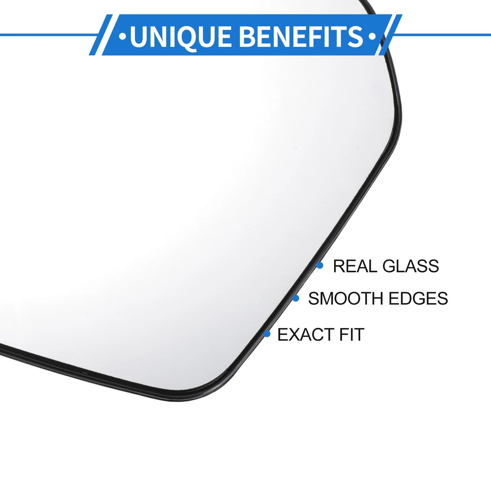 Heated Left Driver Side Mirror Glass for Ford Fusion (2006–2010)
