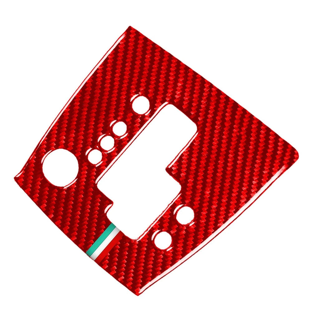 Gear Shift Panel Cover Trim for Alfa Romeo 159 Brera Spider (2006–2011) Carbon Fiber RedB