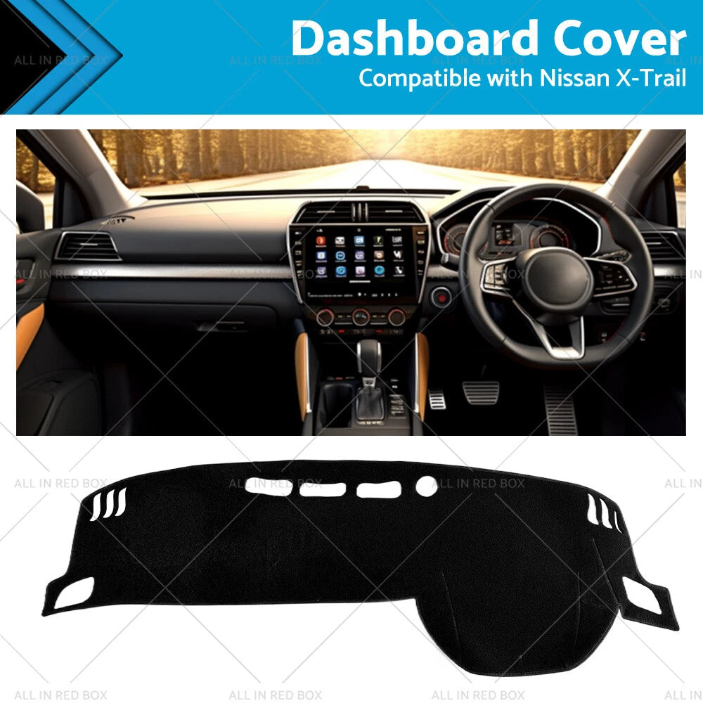 Dash Mat for Nissan X-Trail T33/Qashqai (2021–2023) Black Non-Slip
