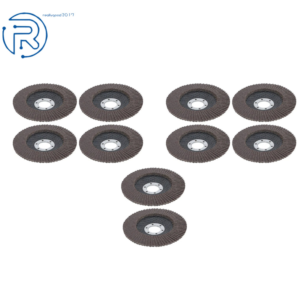 10PCS 4.5" Zirconia Flap Disc Sanding Grinding 60 Grit for Automotive Use