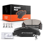 Set of 4 Front Side Ceramic Brake Pads for Honda Civic Accord 