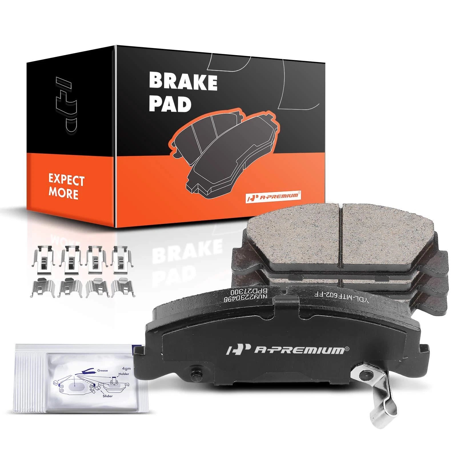 Set of 4 Front Side Ceramic Brake Pads for Honda Civic Accord 