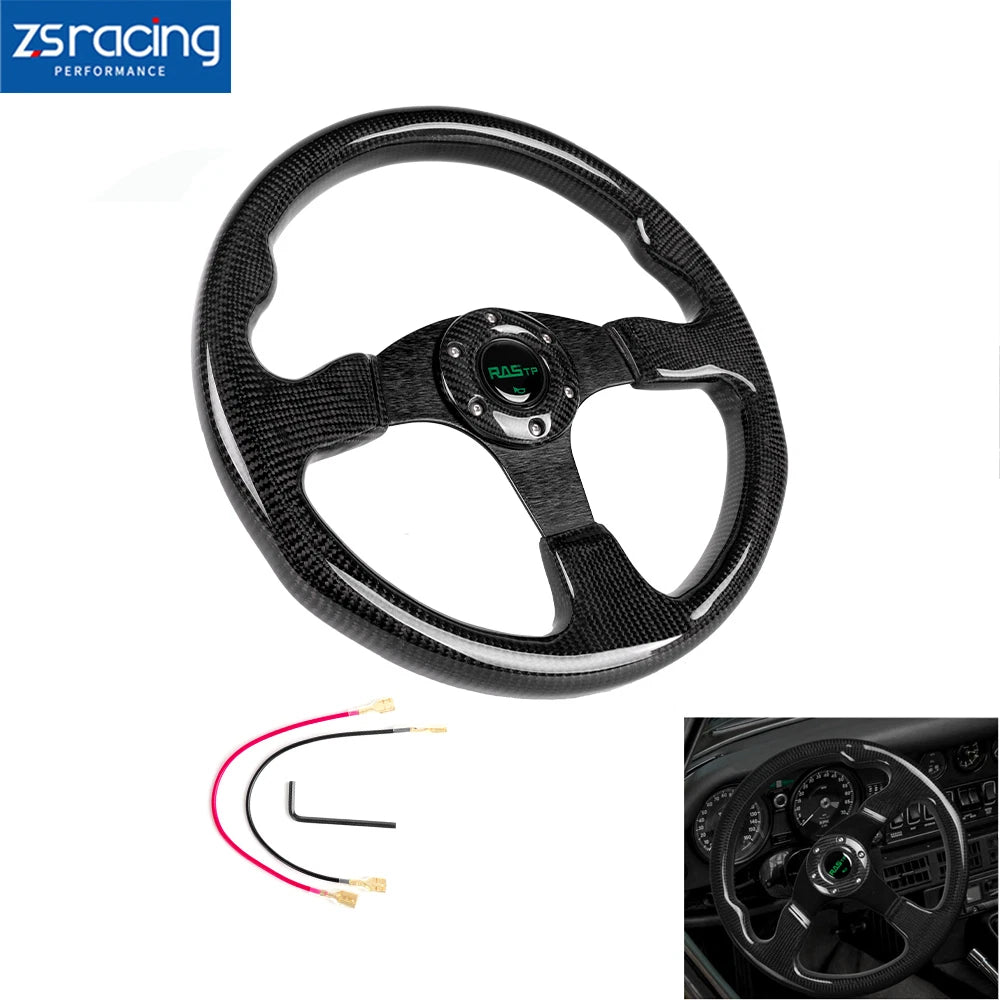 Carbon Fiber 13" 340mm Racing Steering Wheel