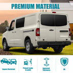 Black Steel Rear Step Bumper for Nissan NV1500 NV2500 NV3500 (2012–2021)