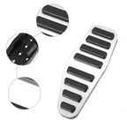 2X Gas Accelerator Brake Pedal Covers for Suzuki Jimny JB64W (2018–2023) Silver Tone