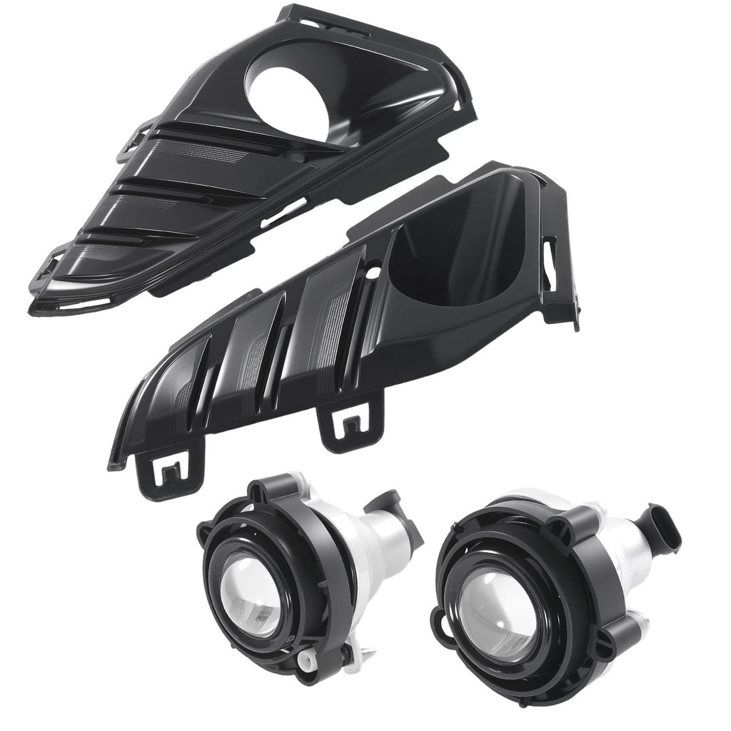 Pair Bumper Fog Lights for GMC Terrain (2018–2021) w/Bulbs