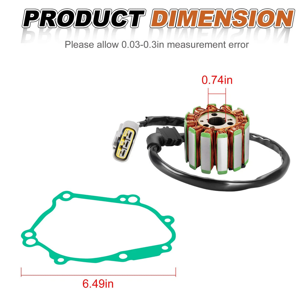 Gasket for Yamaha R1 (2006–2008) - Magneto Stator Flywheel Rotor Cover
