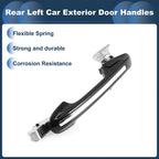Rear Left Door Handle No. 72680SDET01 for Honda Accord  Silver Tone