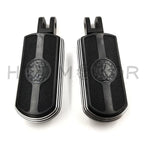 Black Skull Rubber Footpeg for Harley FXBB FXBR FXBRS FXLR (2018–2023)