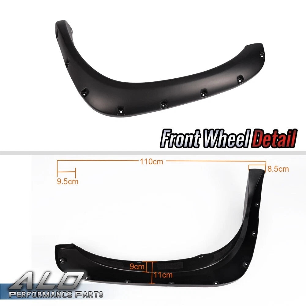 Set of 4 Fender Flares for Ram 1500 2500 3500 (2002–2008) Pocket Rivet Style