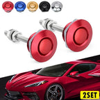 Set of 4 Push Button Quick Release Hood Pins for Universal Fit