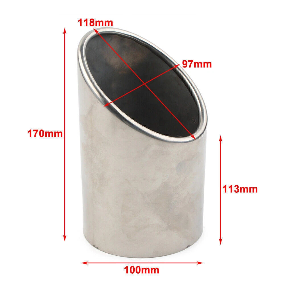 Stainless Rear Exhaust Pipe Tail Muffler Tip for Chevrolet Malibu (2010–2021)