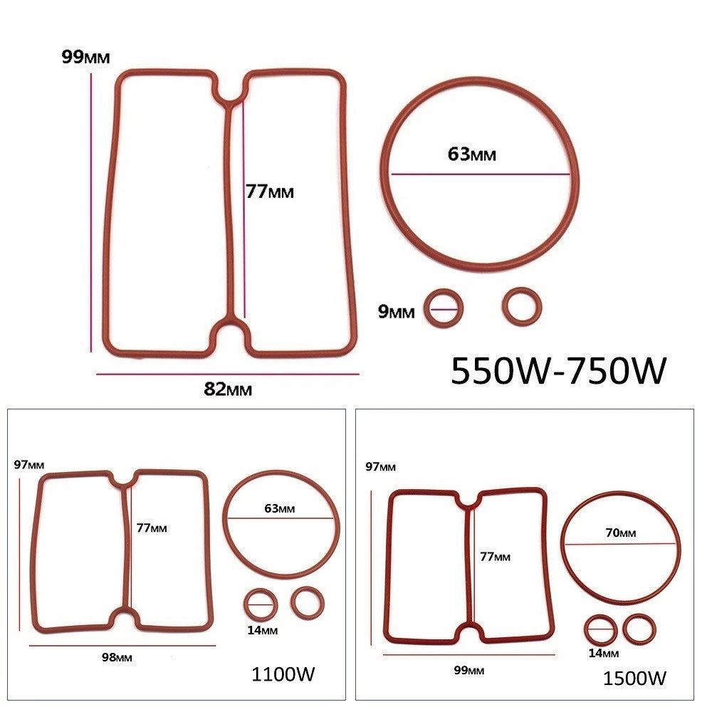 Set of 4 Air Compressor Cylinder Head Sealing Rings for 1500W