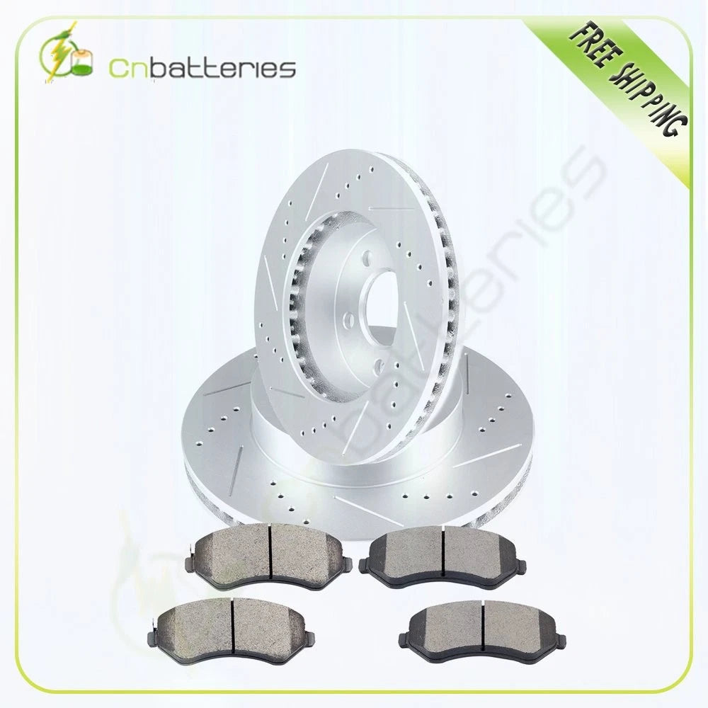 Front Brake Rotors and Ceramic Pads for Jeep Liberty (2004–2007)