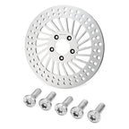 Front Brake Rotor Disc & Bolts for Harley Touring Glide Dyna Softail (2014–2023)