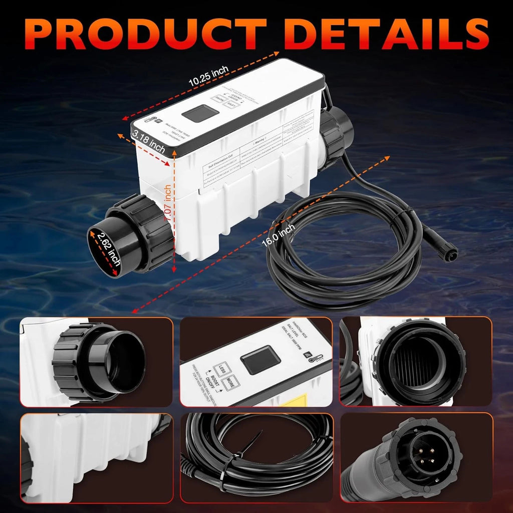 Salt Chlorine Generator Cell for Pentair IntelliChlor IC60 (60000 Gallon)