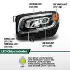 LED Headlights for Mercedes Benz GLB250 GLB35 AMG W247 (2020–2023)
