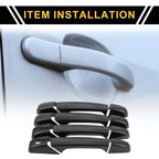 Set of 4 Exterior Door Handle Covers for Chevrolet Avalanche (2002–2013) Carbon Fiber