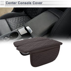 Center Console Cover with Storage Bag for BMW X7 (2019–2024) Dark Brown