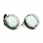 Clear LED Round Smoke Turn Signal Indicator Blinker Light for Car 12V