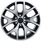 Machined Black Wheel 22 Inch for 2003–2014 GMC Savana 1500