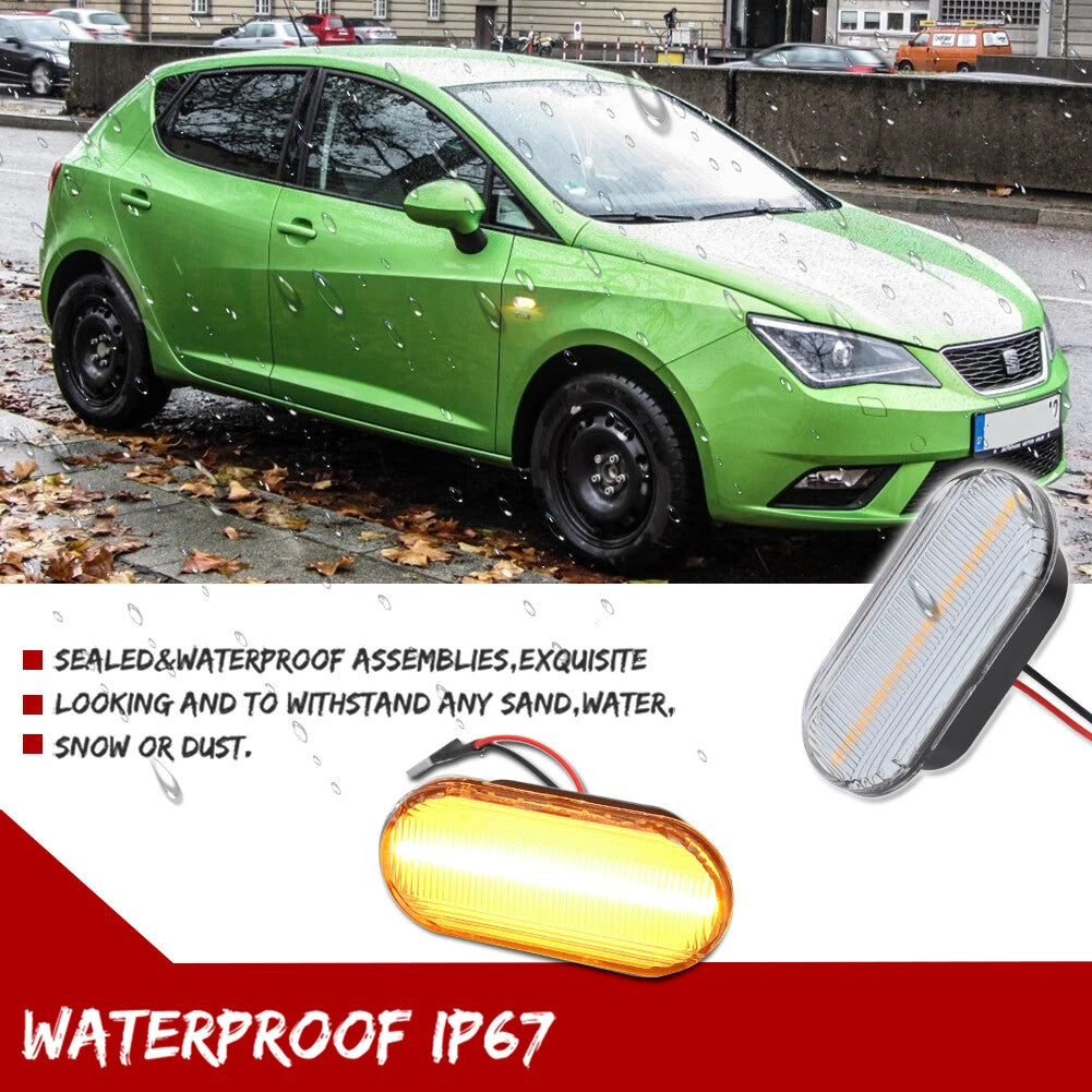 Clear Lens Side Marker Light for VW Golf Jetta Mk4, Passat B5 (1999–2004)