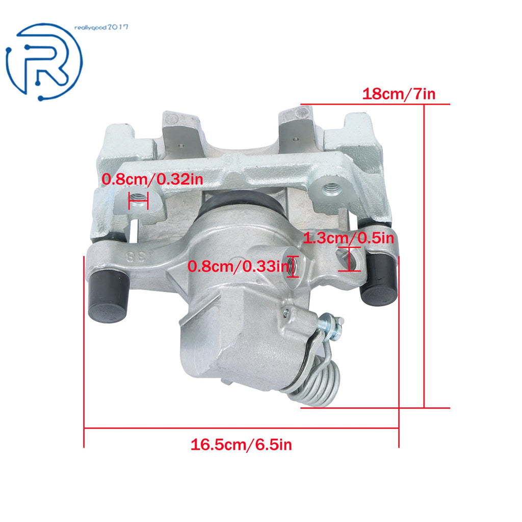 2X Rear Brake Calipers w/ Bracket for Mazda 3 (2004–2008) Volvo S40 V50 C30 C70 (2006–2013)