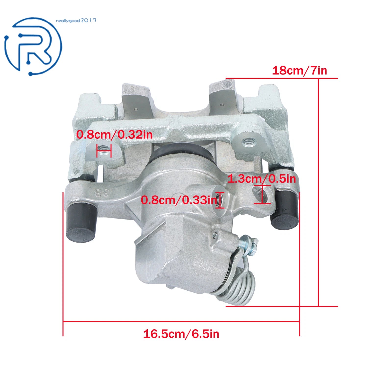 2X Rear Brake Calipers w/ Bracket for Mazda 3 (2004–2008) Volvo S40 V50 C30 C70 (2006–2013)