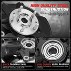 Front Left Loaded Wheel Bearing Knuckle for Fusion MKZ Milan (2003–2012)