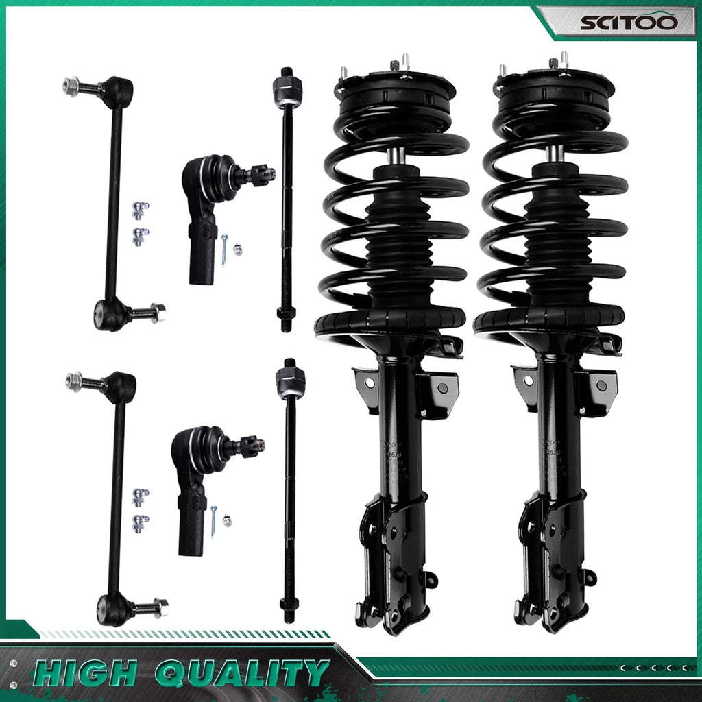 Front Shocks Struts Sway Bars Tie Rods for Ford Mustang (2005–2010)