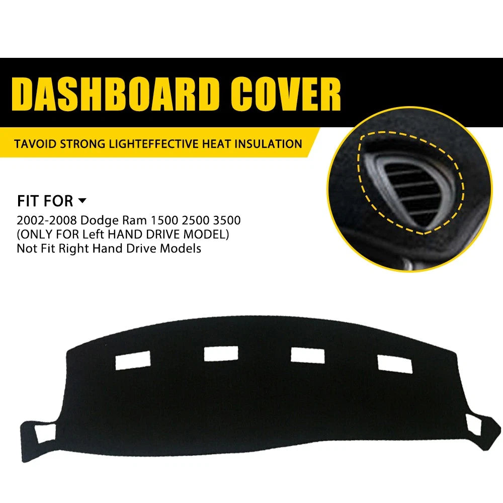 Dashboard Cover for Dodge Ram 1500 2500 3500 (2002–2005)