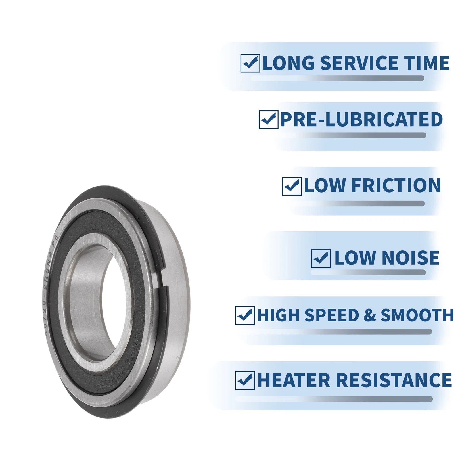 60/28NR2RS Deep Groove Ball Bearings for Scooter Skateboard (28x52x12mm)