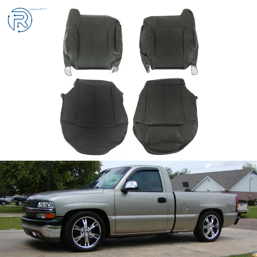 Leather Seat Cover for Chevy Silverado & GMC Sierra (1999–2002)