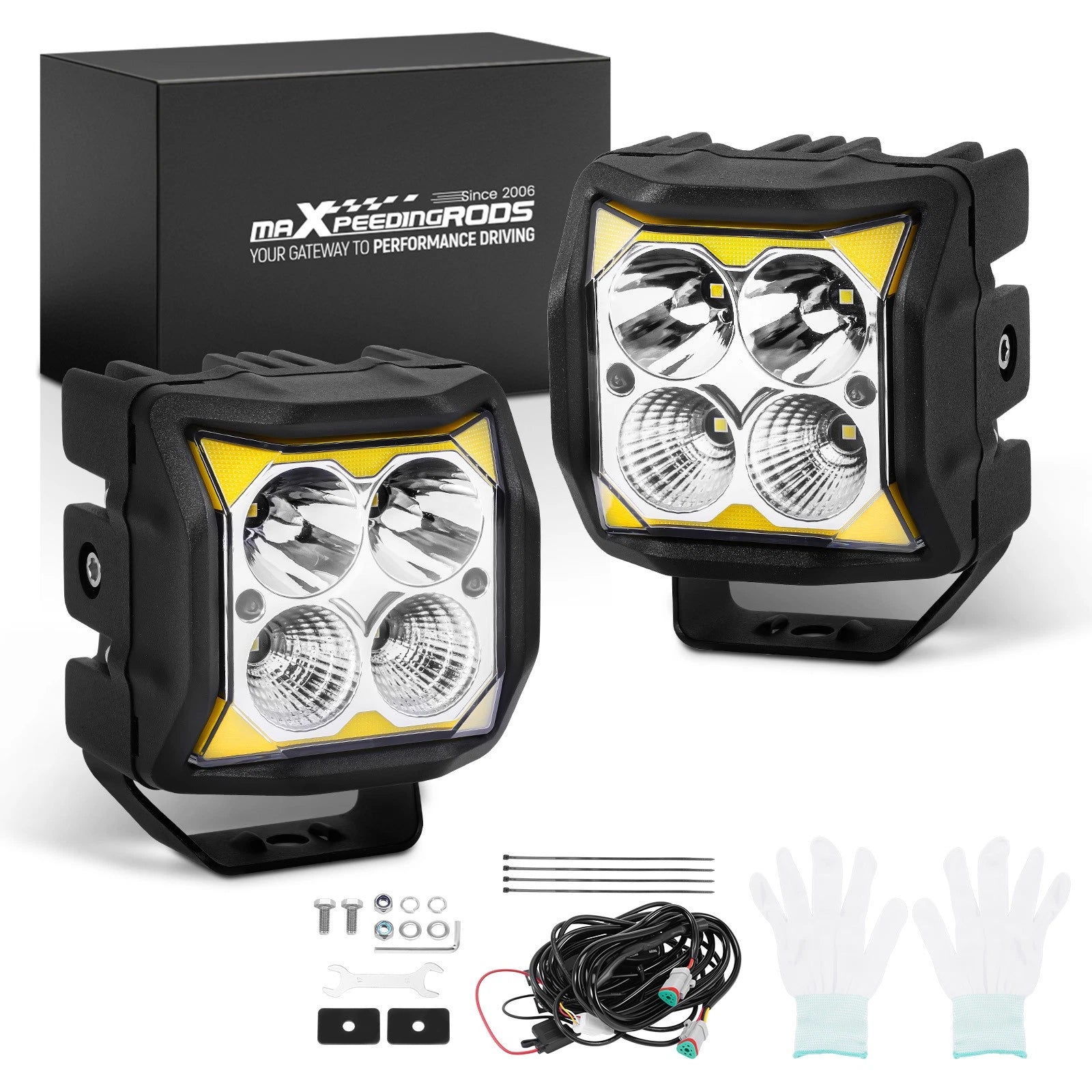 4in 110W LED Driving Light for Universal Vehicles (IP68, 11040LM)