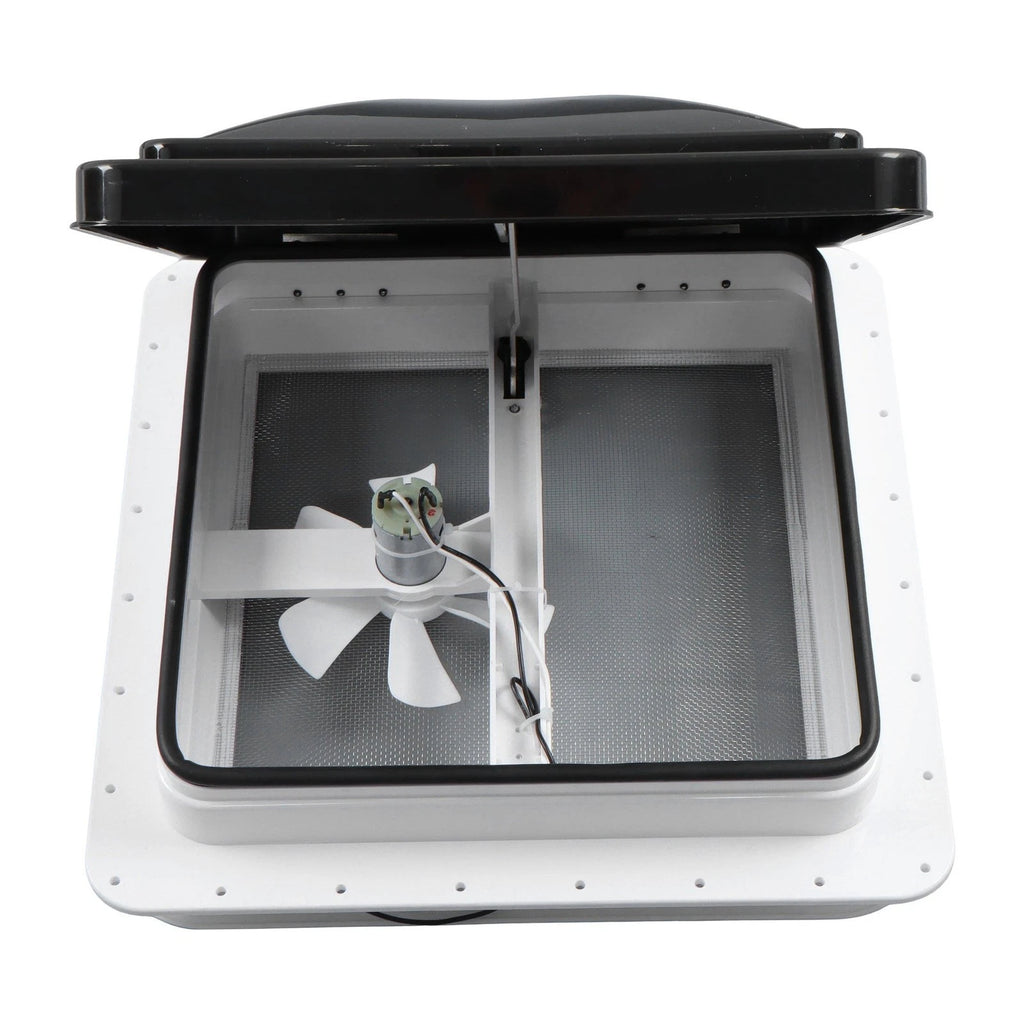 12V Reversible RV Roof Vent Fan Kit for Camper (14" x 14")