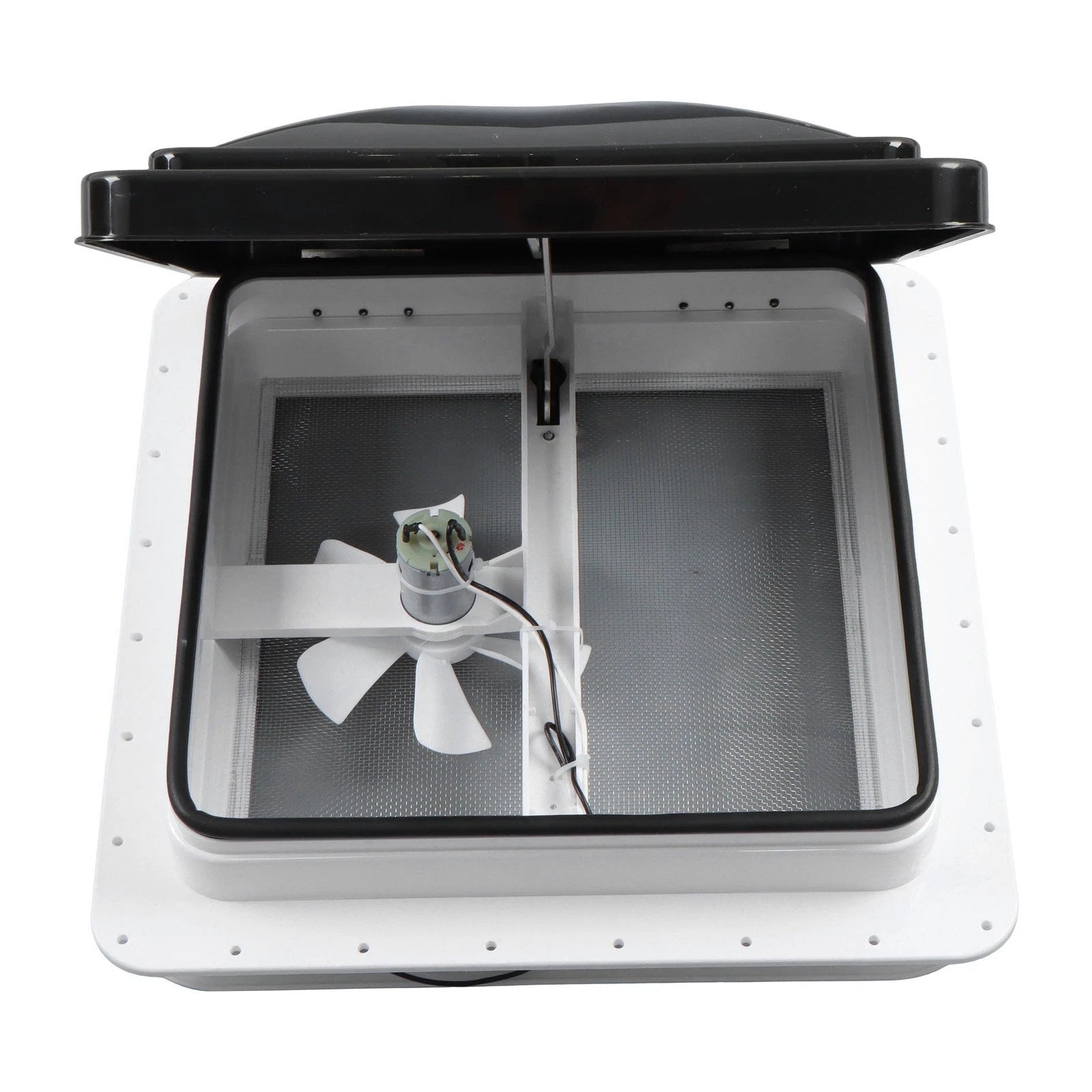 12V Reversible RV Roof Vent Fan Kit for Camper (14" x 14")