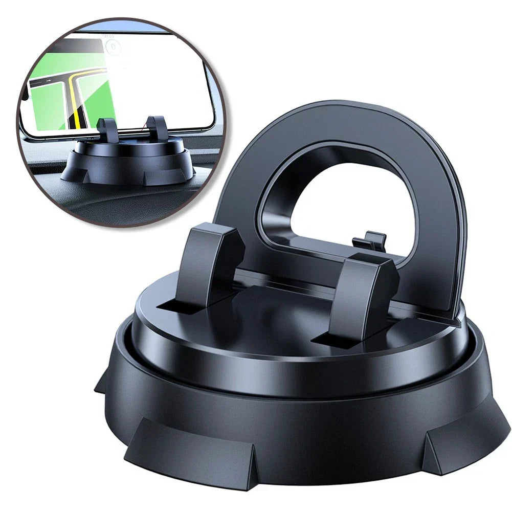 Car Phone Holder with Adjustable Clamp and 360 Degree Rotatable Dashboard Mount