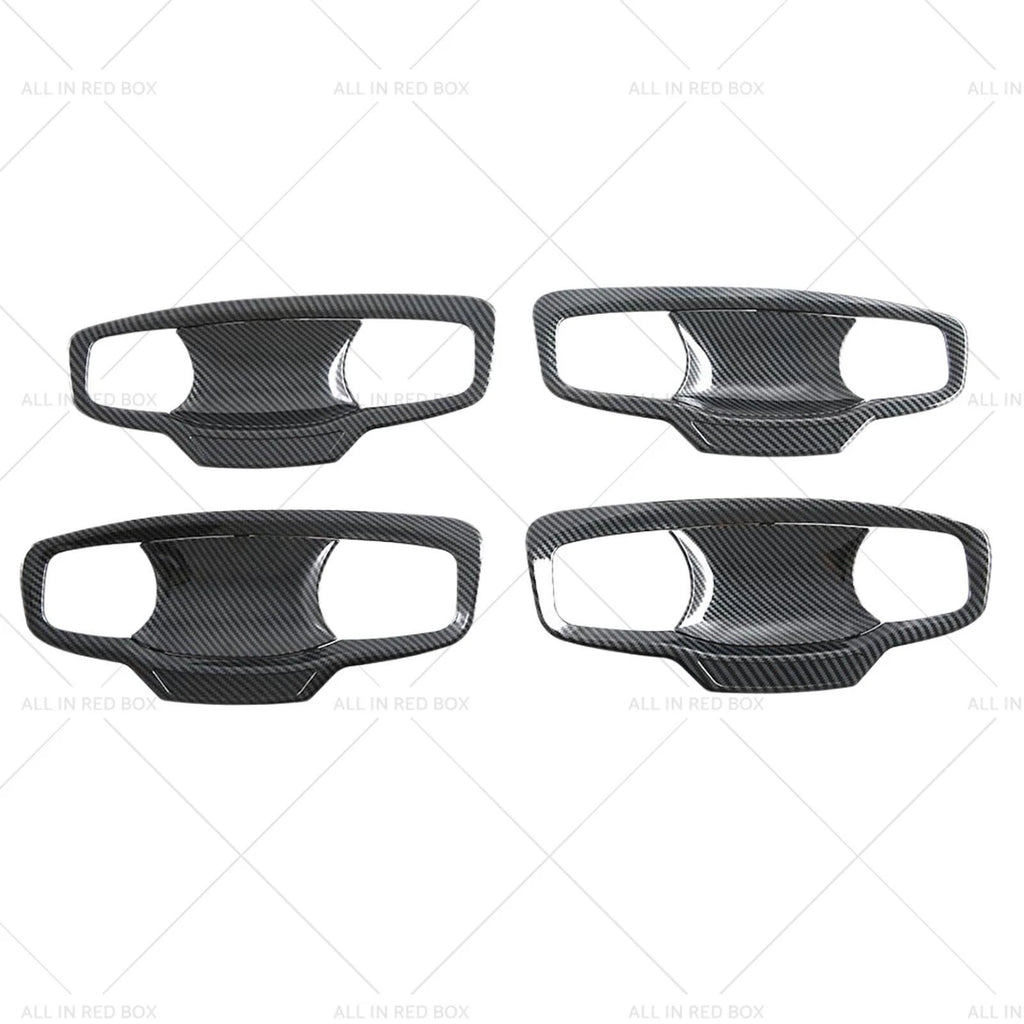 Carbon ABS Door Handle Bowl Cover Trim for Mitsubishi MV Triton (2023–2025)