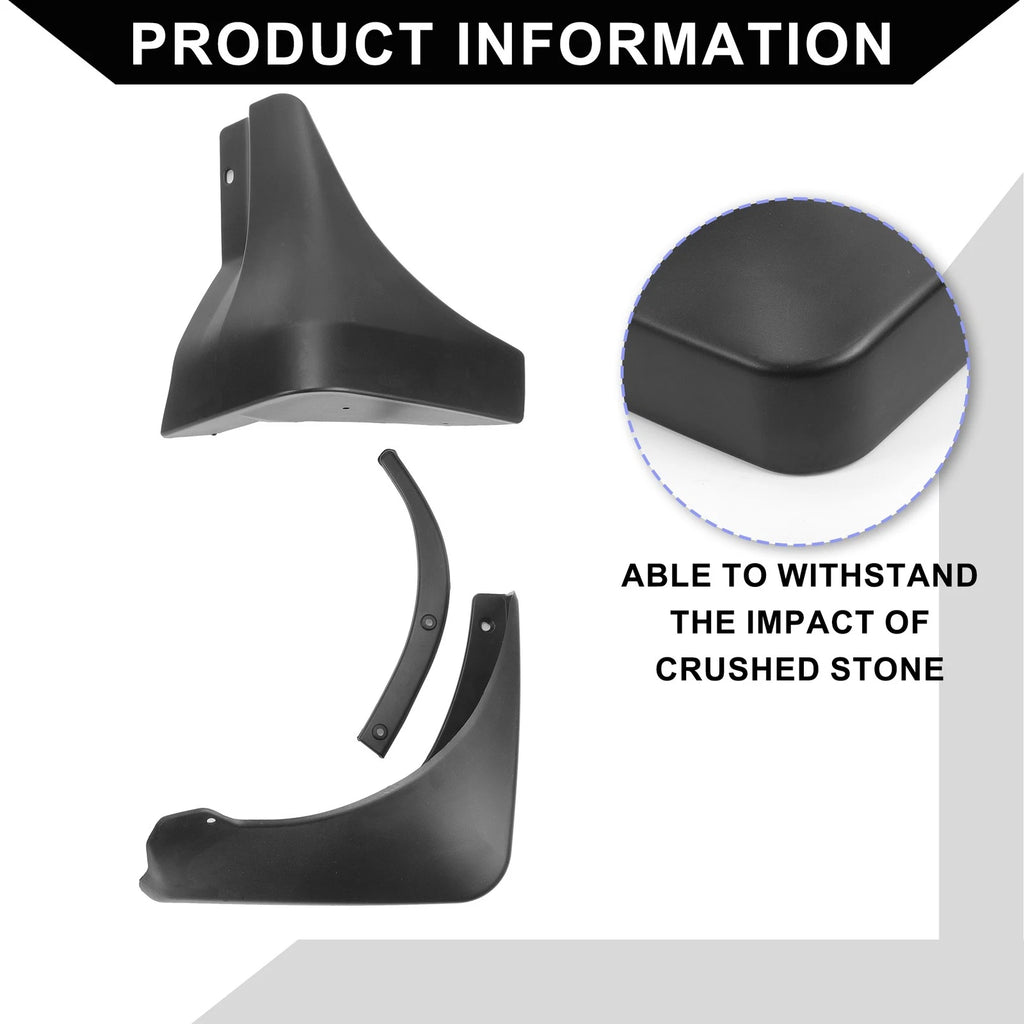 Set of 2 Front & Rear Mud Flaps for Nissan 350Z Coupe (2003–2008)
