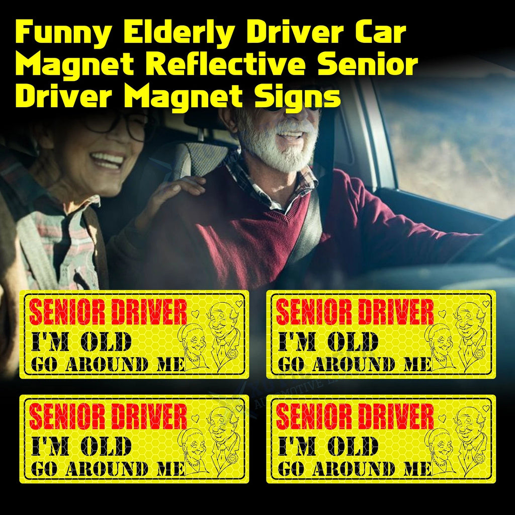 Magnetic Elderly Driver Door Bumper Warning Sign for Car (2010–2025)