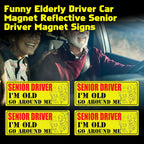 Magnetic Elderly Driver Door Bumper Warning Sign for Car (2010–2025)