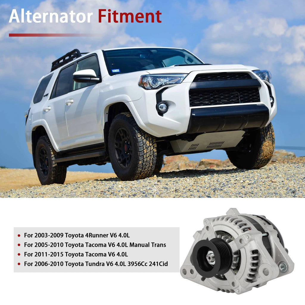 Alternator for Toyota Tacoma V6 4.0L (2005–2015) 130Amp