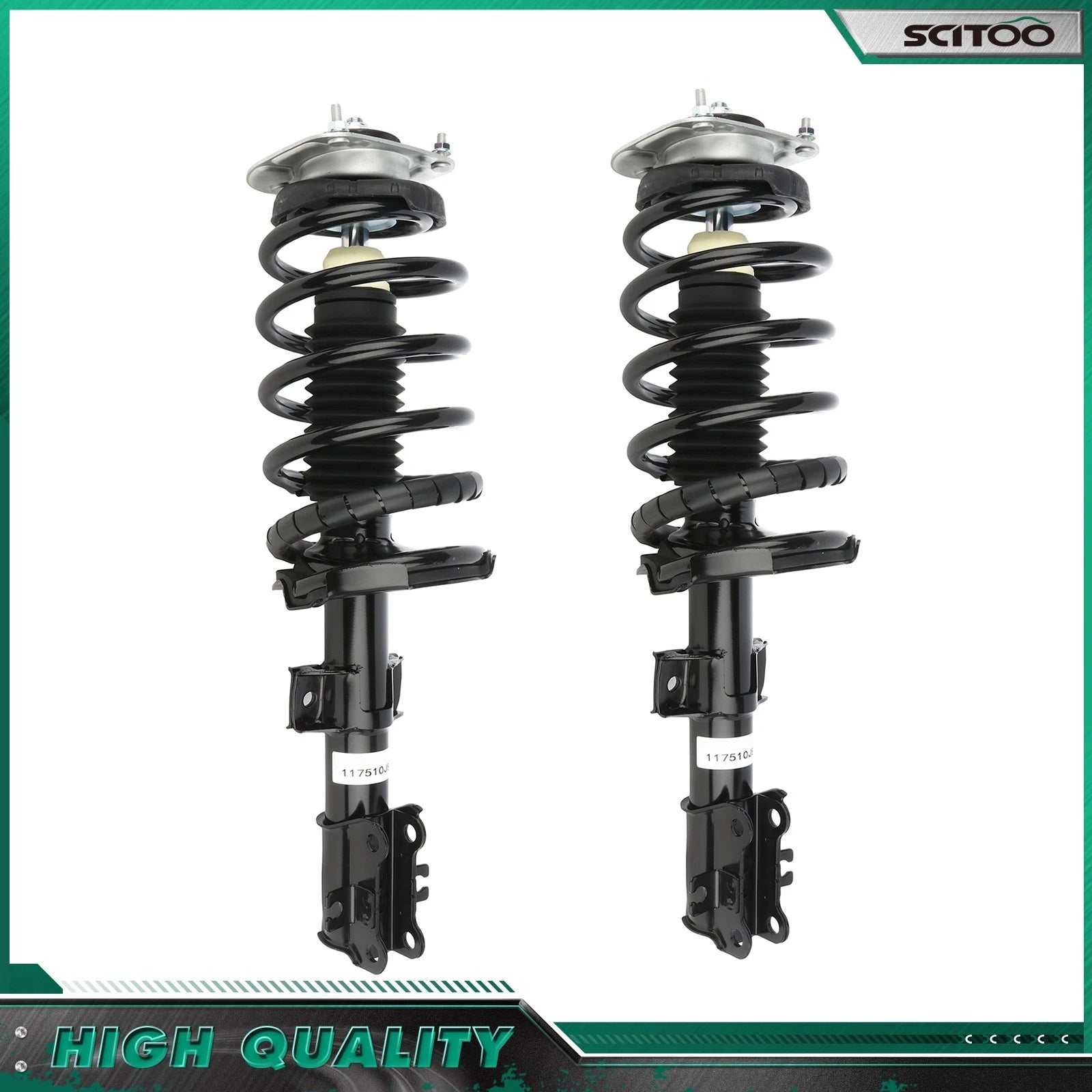 Front Complete Struts Shocks w/ Coil Springs Assembly for Volvo XC90 (2003–2014)