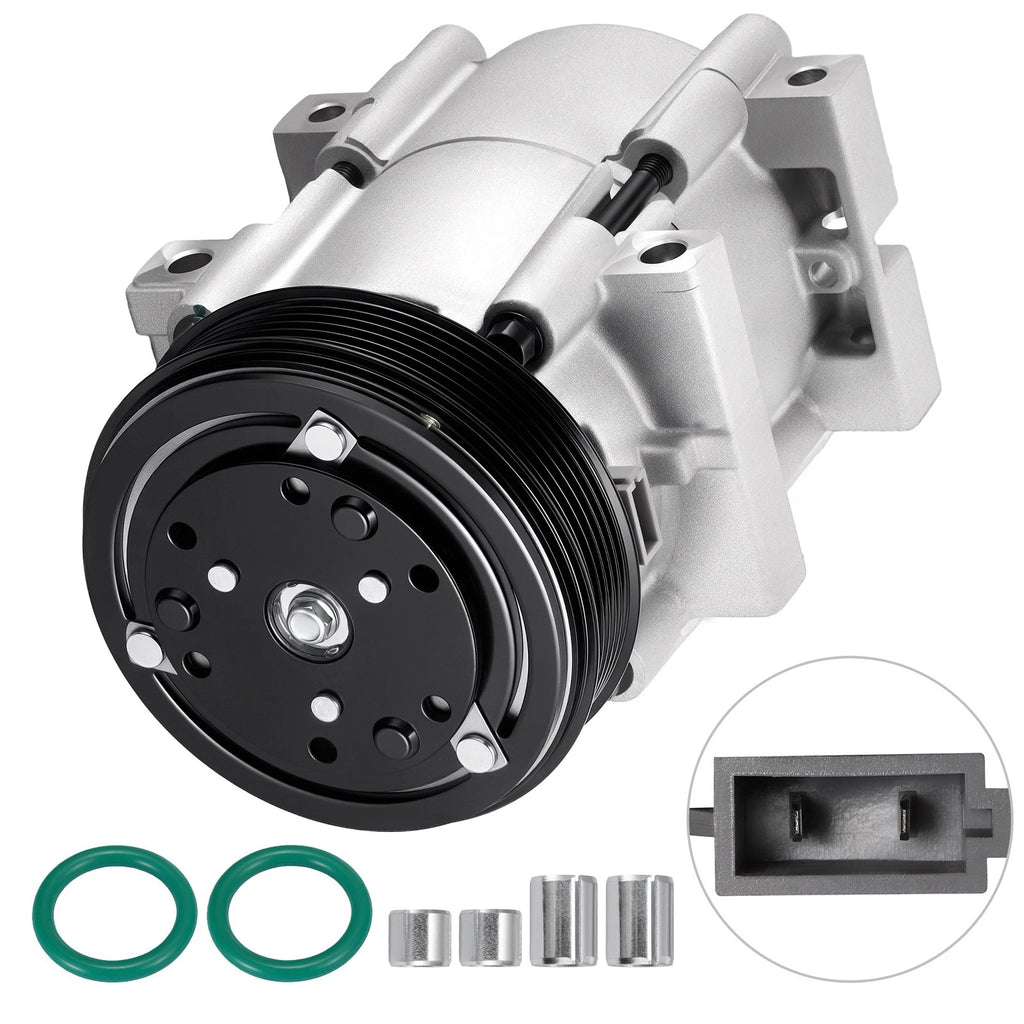 AC Compressor w/ Clutch for Ford F-150 E-350 (1990–1996) 5.0L 5.8L 7.3L 101200C